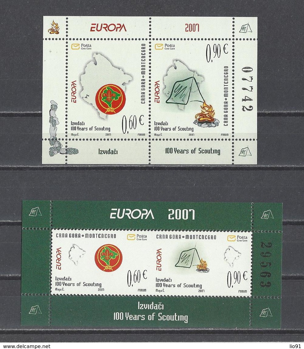 MONTENEGRO .  YT N° 148/149  Bloc N° 6   Neuf **  2007 - Montenegro