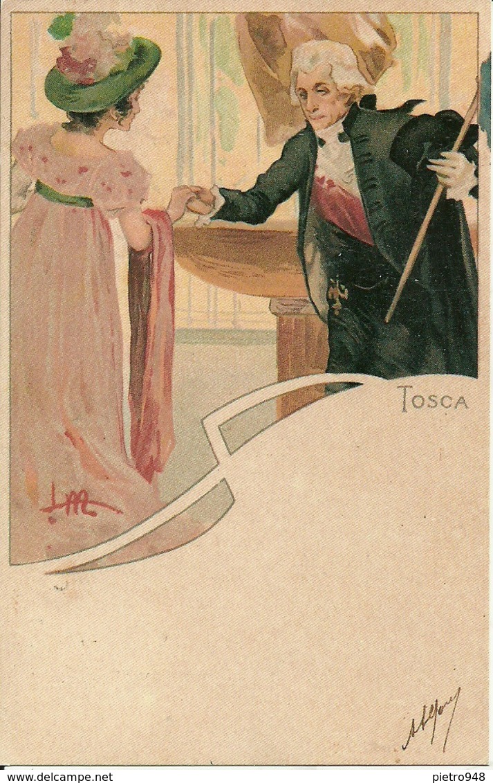 Tosca, Opera Lirica, Riproduzione C28, Reproduction, Illustrazione L.M. Illustratore - Altri & Non Classificati