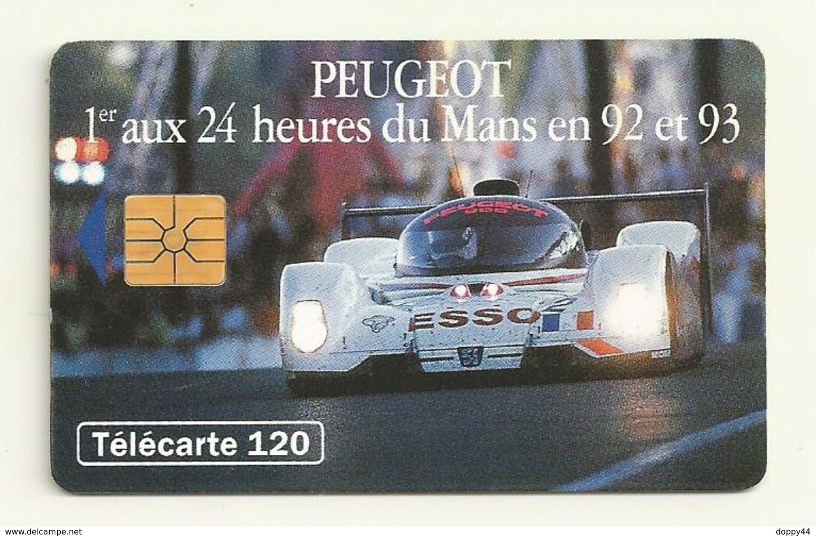 TELECARTE 120  PEUGEOT 24H DU MANS 92/93 - Auto's