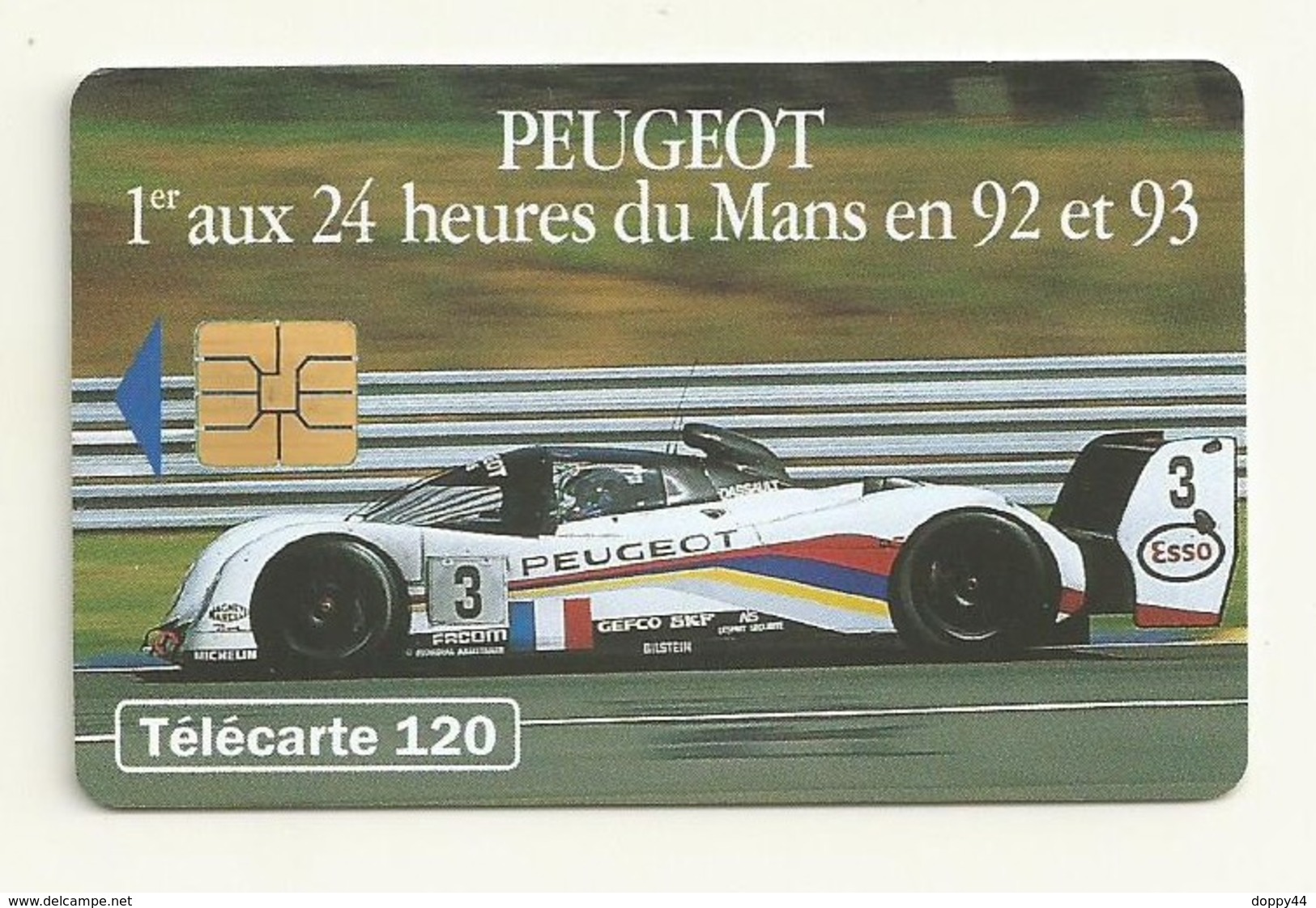 TELECARTE 120  PEUGEOT 24H DU MANS 92/93 - Voitures