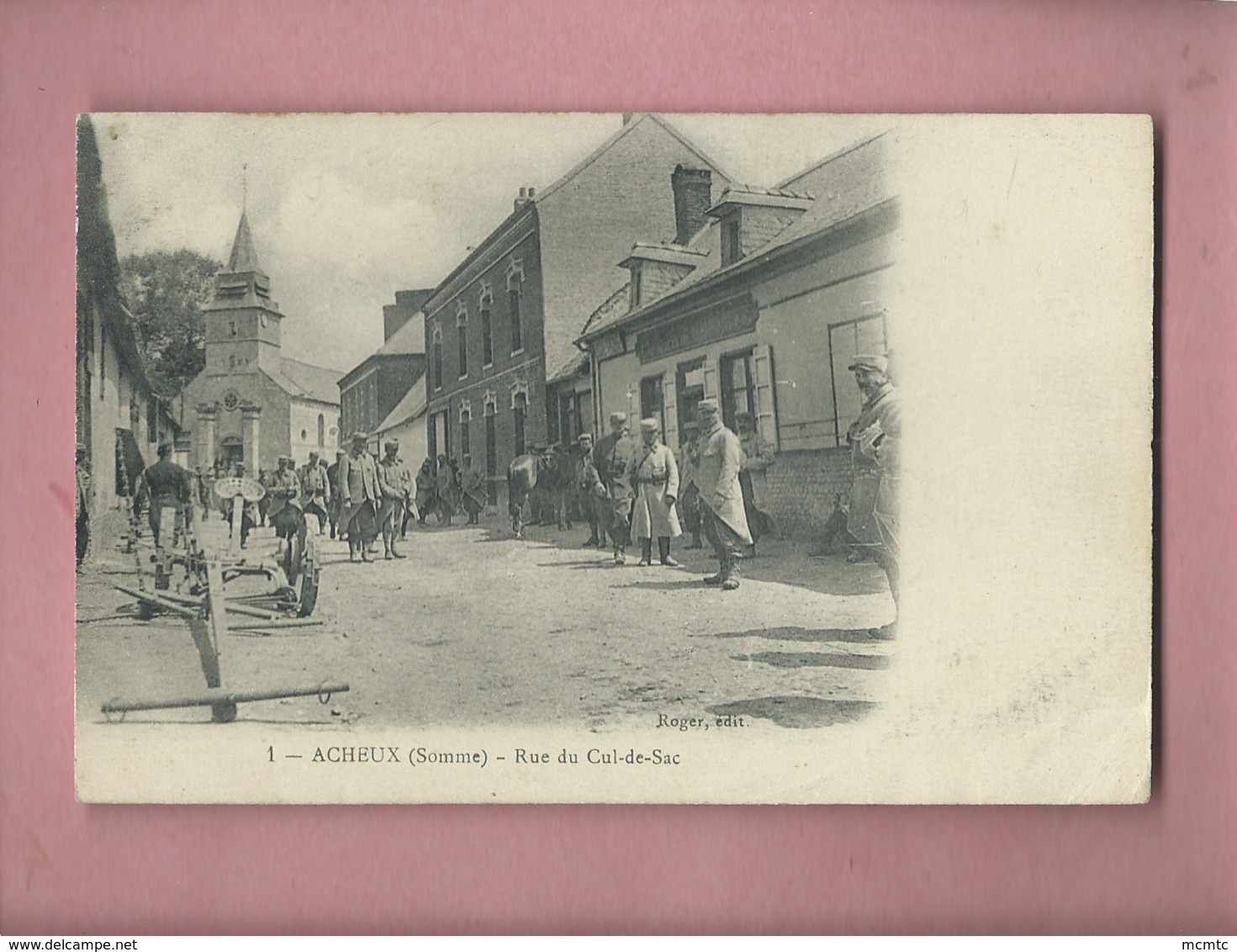 CPA  -  Acheux  - (Somme) - Rue Du Cul De Sac - Acheux En Amienois