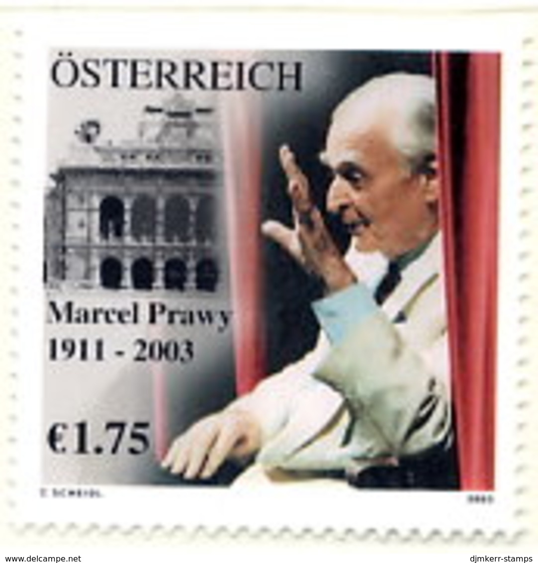 AUSTRIA 2003 Marcel Prawy Single Ex Block, MNH / **.  Michel 2411 - Unused Stamps