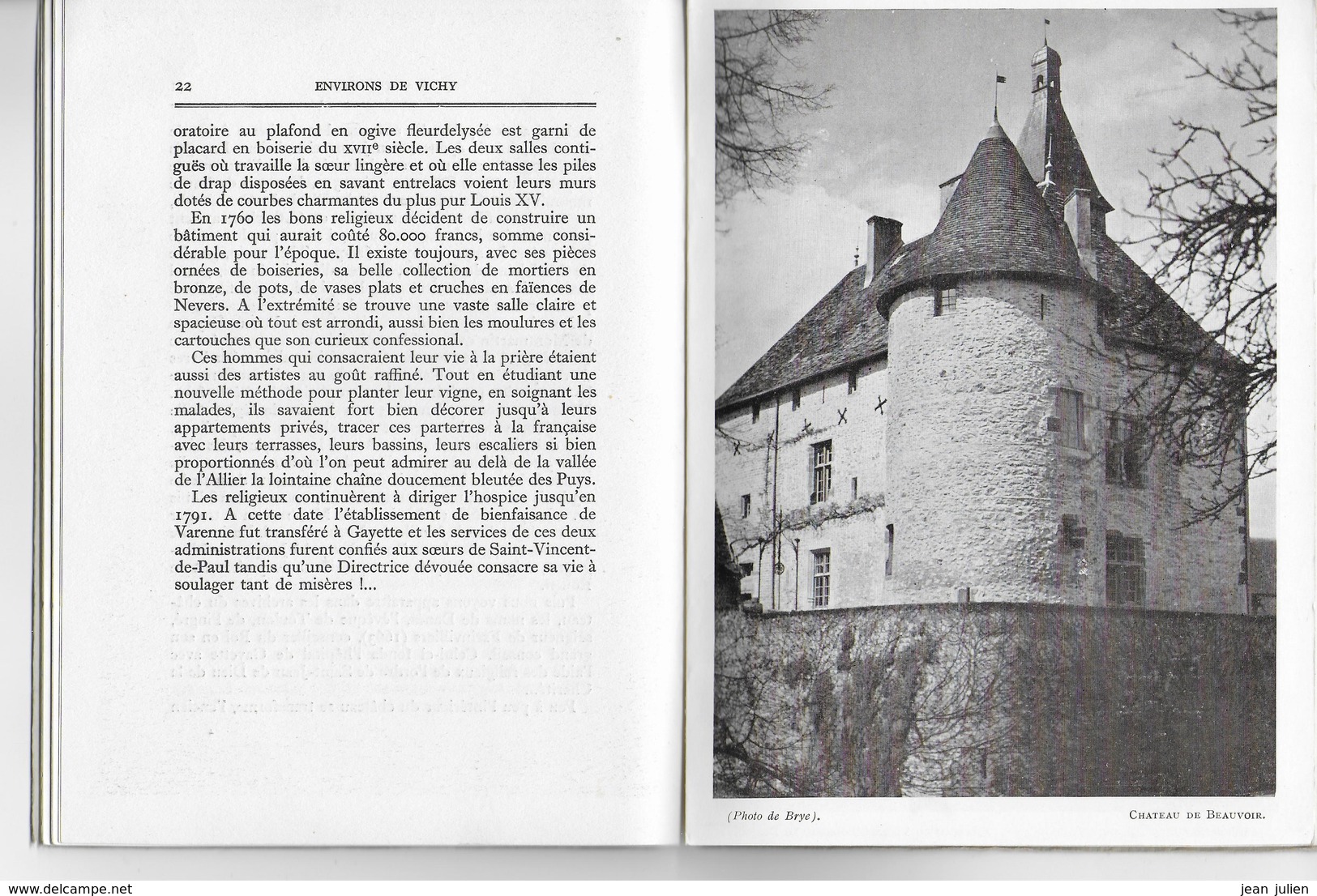 03 - VICHY - Les Chateaux Entr'ouverts Des Environs De Vichy  - H. SOULANGE BODIN - Bourbonnais