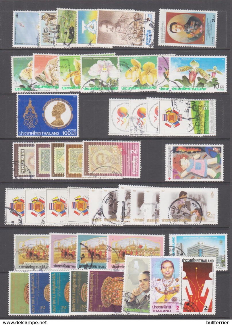THAILAND - 1991/1993 - COLLECTION OF FINE USED INC 100BAHT GOLD STAMPS,  SG CAT £96 - Thailand
