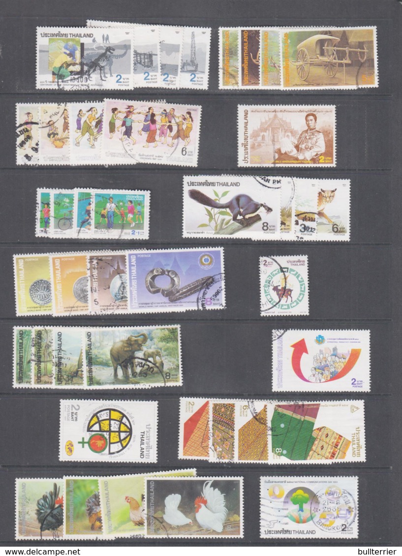 THAILAND - 1991/1993 - COLLECTION OF FINE USED INC 100BAHT GOLD STAMPS,  SG CAT £96 - Thailand