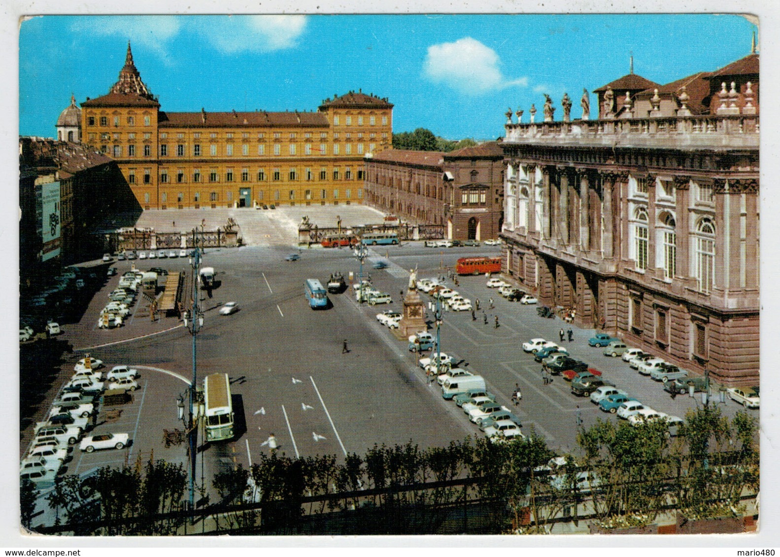 TORINO  PIAZZA  CASTELLO  E  PALAZZO  REALE    (VIAGGIATA) - Palazzo Reale