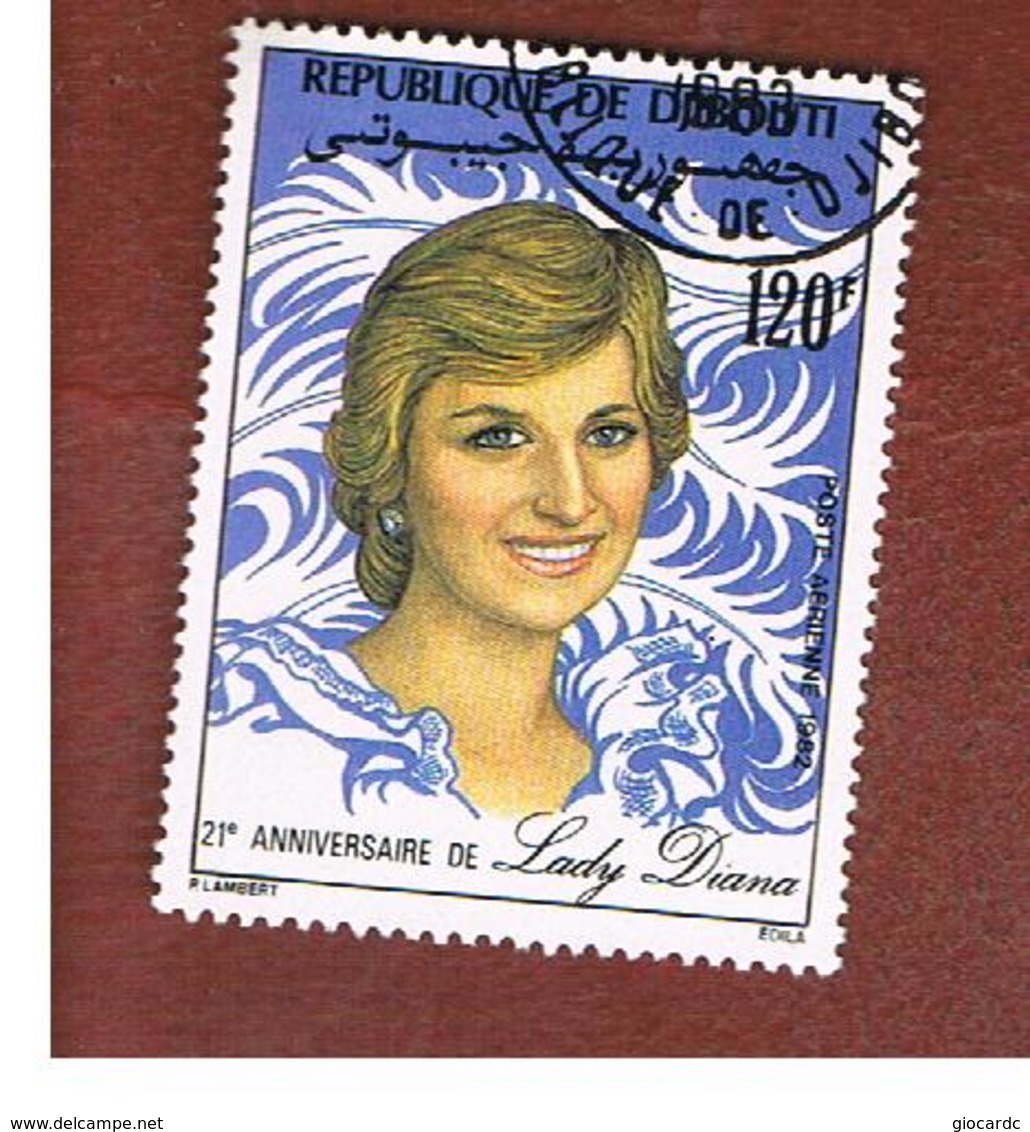 GIBUTI (DJIBUTI) -  SG 845 -    1982  DIANA, WALES PRINCESS  - USED ° - Gibuti (1977-...)