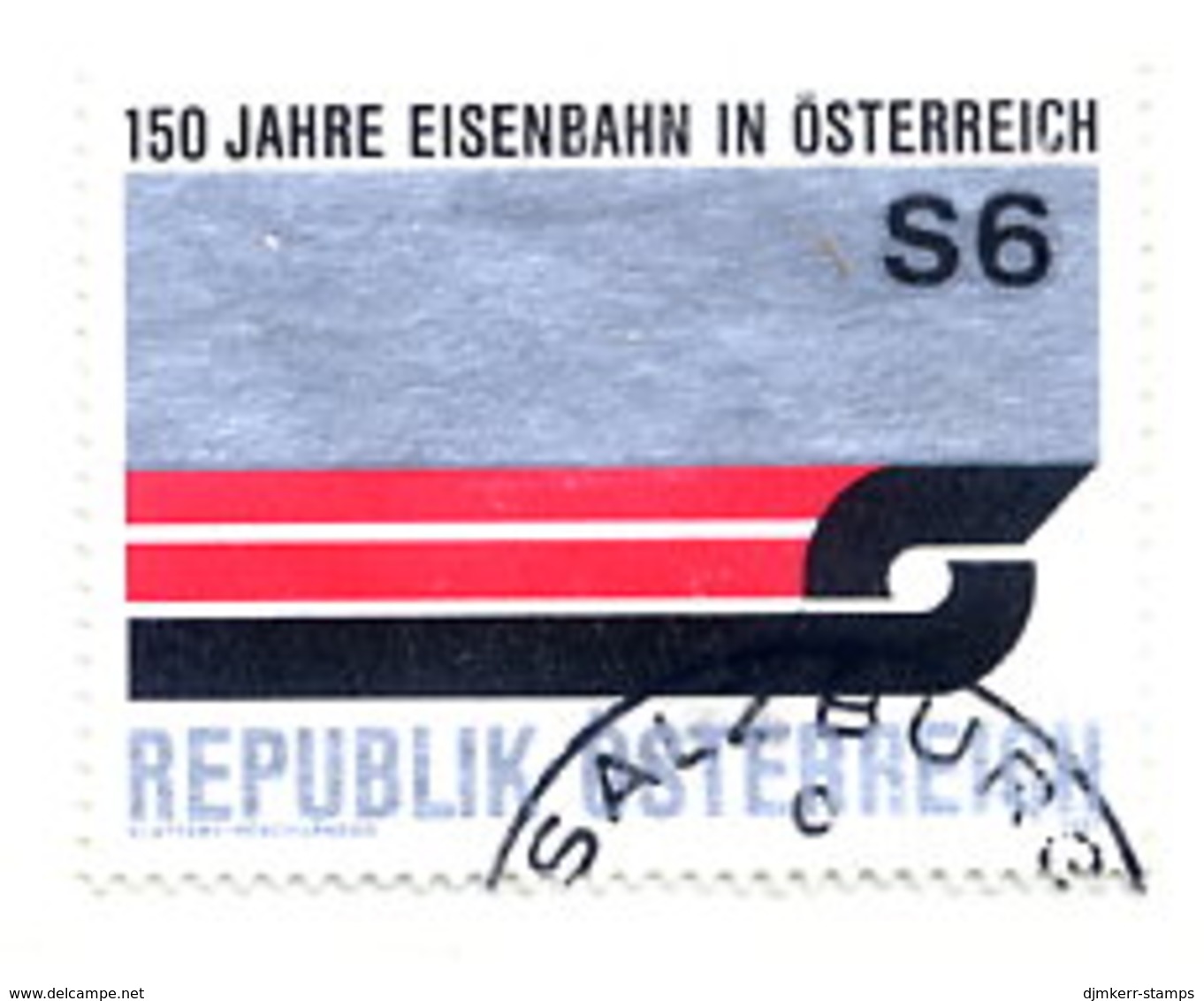 AUSTRIA 1987 Railway Anniversary Single Ex Block, Used.  Michel 1886 - Usati