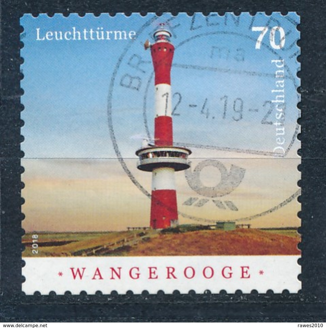 BRD Mi. 3396 Gest. Leuchtturm Wangerooge Rundstempel - Leuchttürme