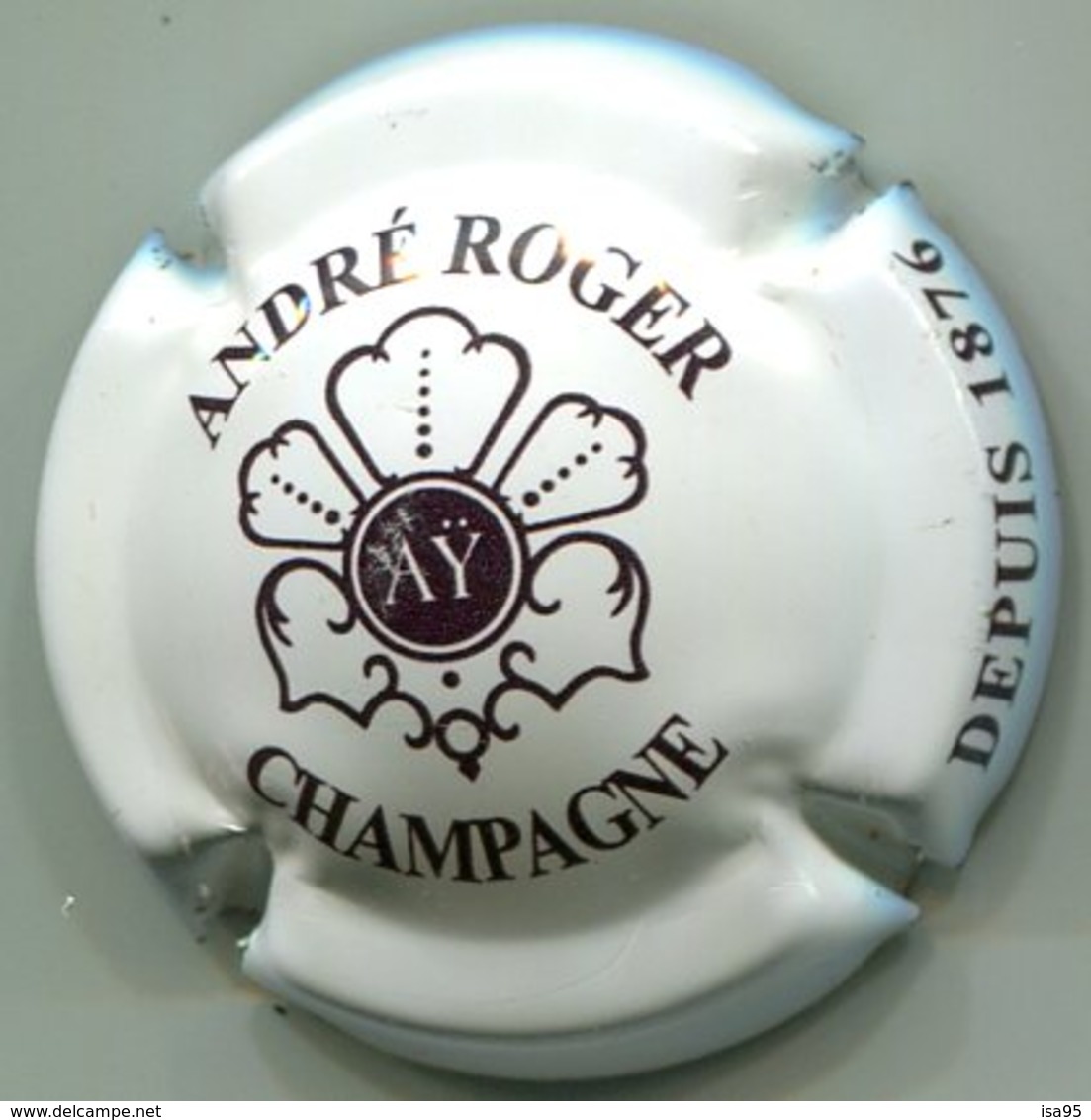 CAPSULE-CHAMPAGNE ROGER André N°03 Crème & Marron Ecit Grasse - Other & Unclassified