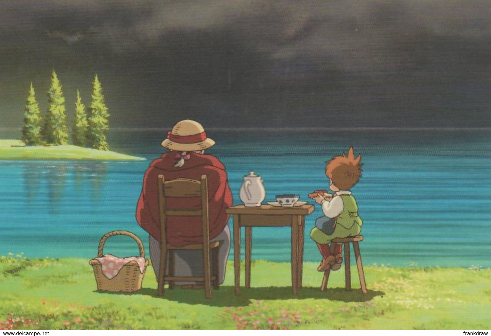 Postcard - Studio Ghibli - Howl's Moving Castle - Supper By The Lake - New - Other & Unclassified