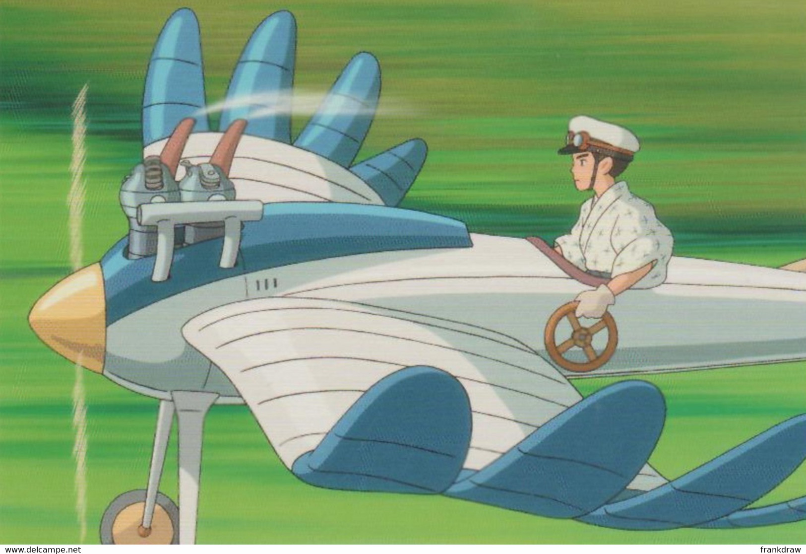 Postcard - Studio Ghibli - The Wind Rises - Our Hero Flying - New - Other & Unclassified