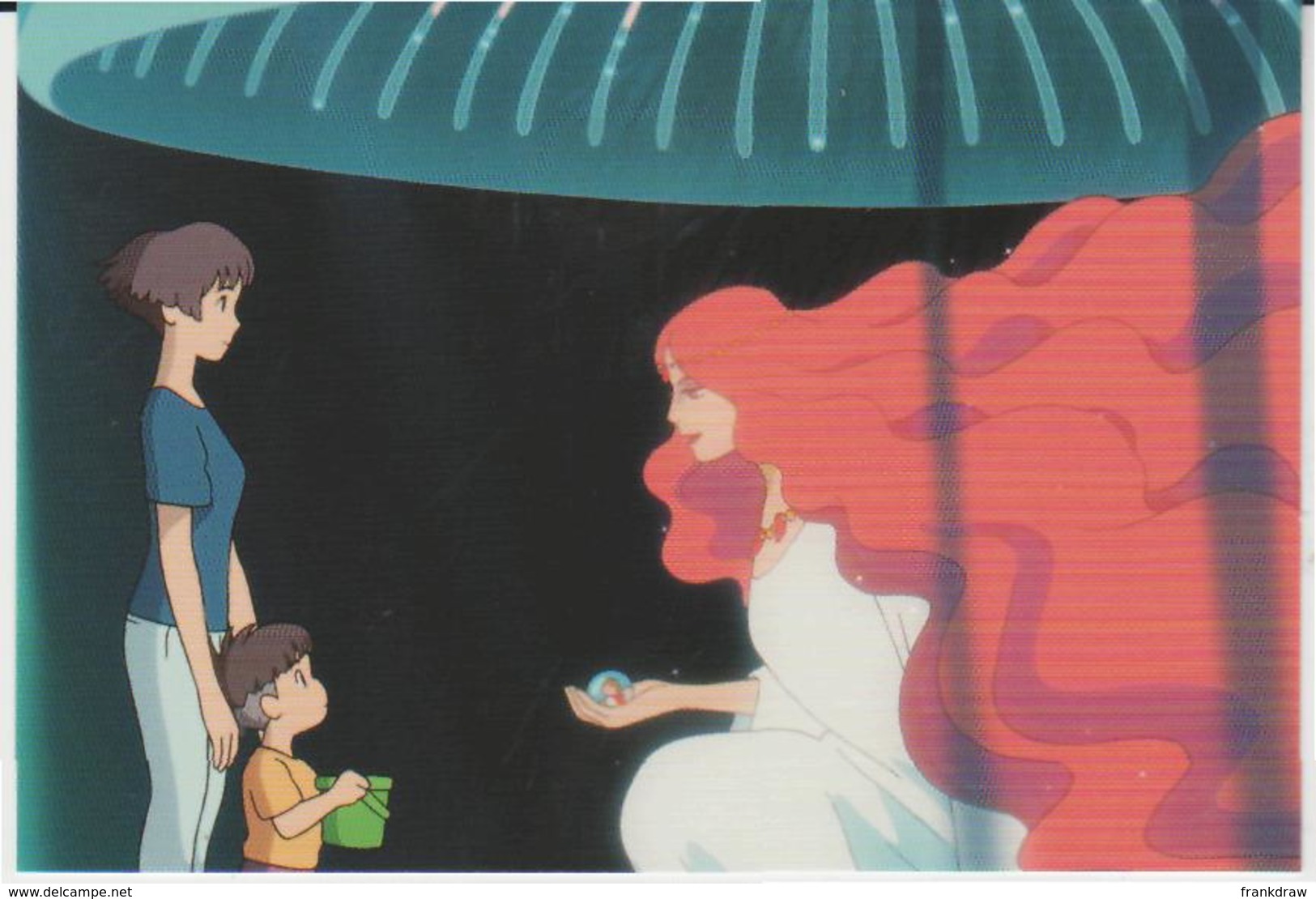 Postcard - Studio Ghibli - Ponyo -Visiting A Fortune Teller - New - Unclassified