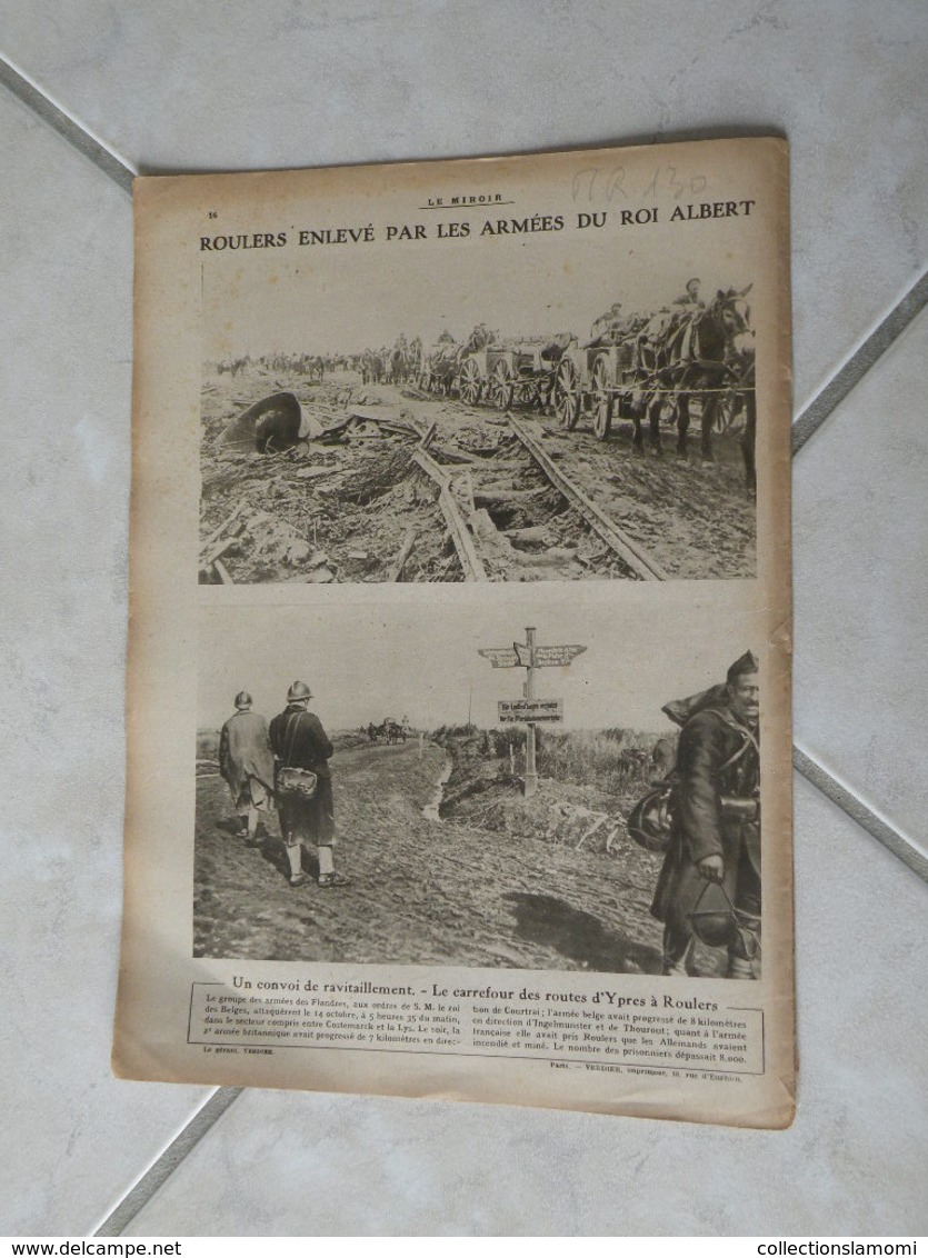 Le Miroir-la Guerre 1914-1918 (N°257) 27.10.1918 (Titres sur photos) Les infos sur la vie des soldats et civiles