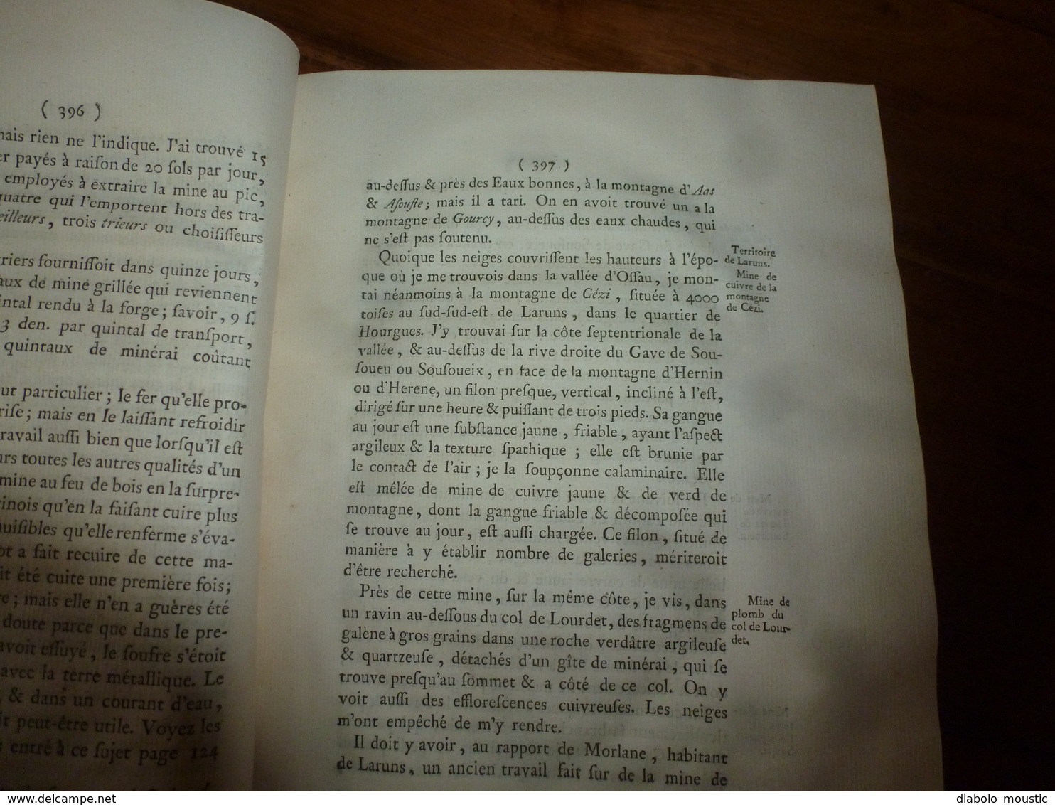 1786 Gîte Minerai des Forges & Salines des Pyrénées Observ. Fer de Mazé & Mines Sardes en Poitou, par Baron De Dietrich