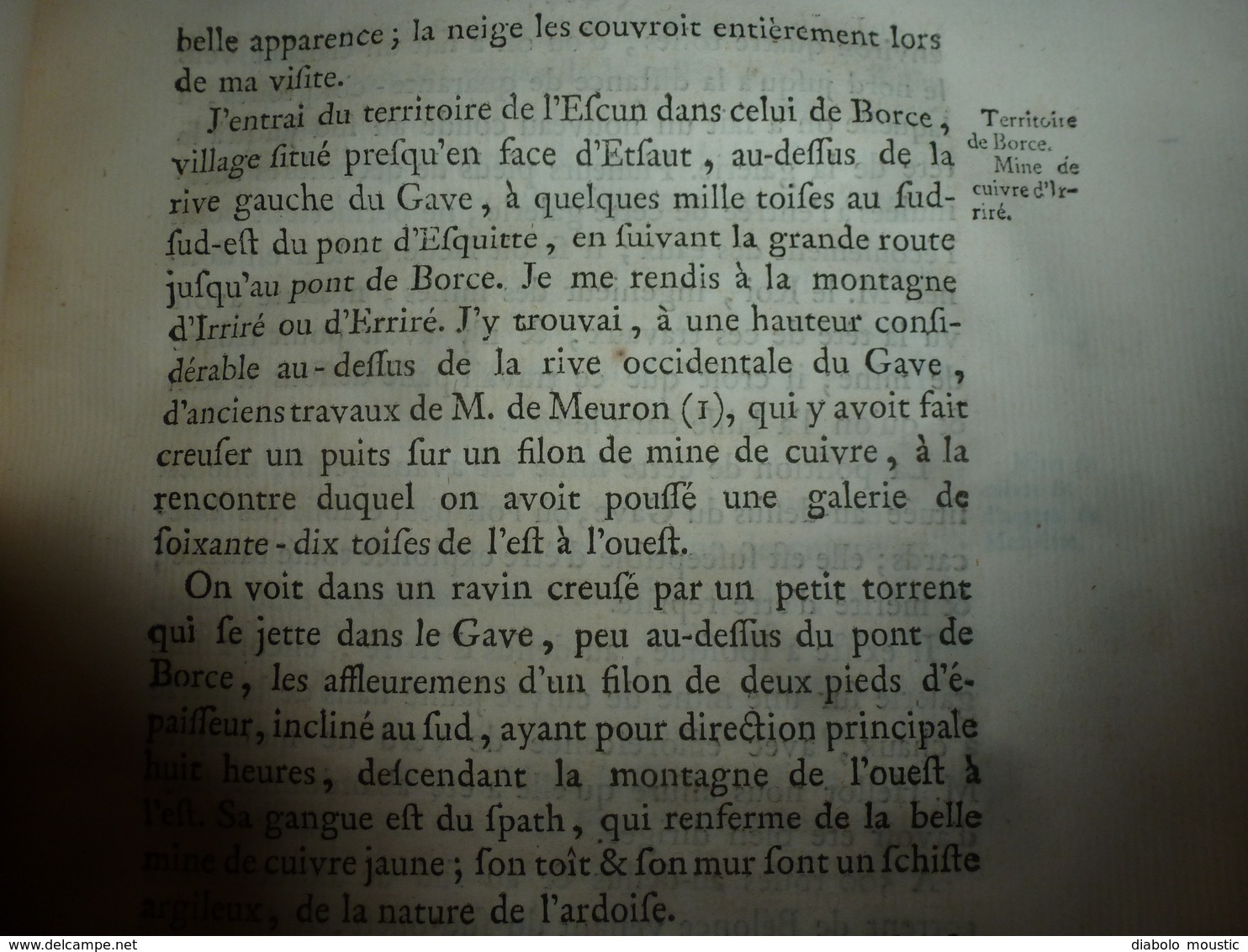 1786 Gîte Minerai des Forges & Salines des Pyrénées Observ. Fer de Mazé & Mines Sardes en Poitou, par Baron De Dietrich