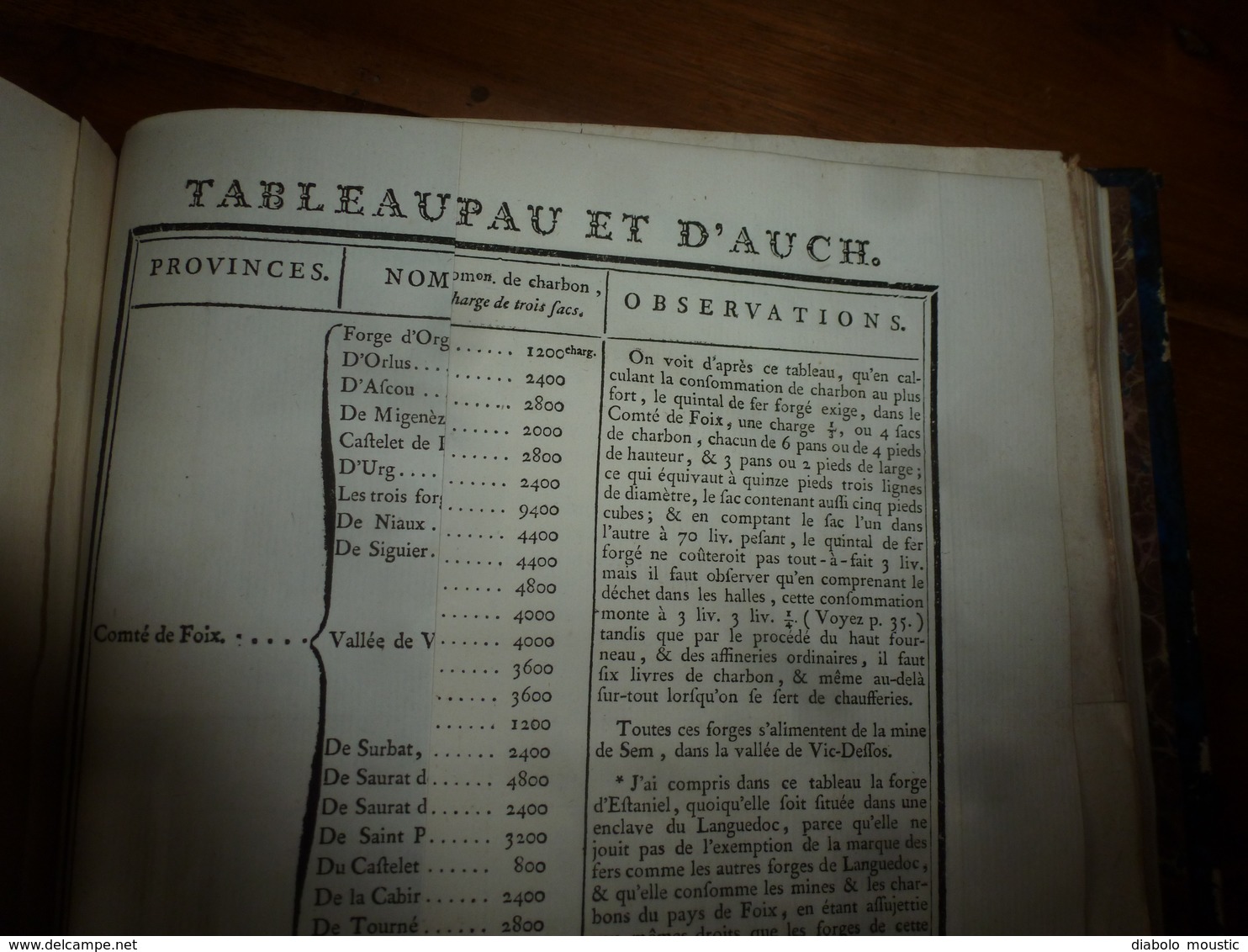 1786 Gîte Minerai des Forges & Salines des Pyrénées Observ. Fer de Mazé & Mines Sardes en Poitou, par Baron De Dietrich