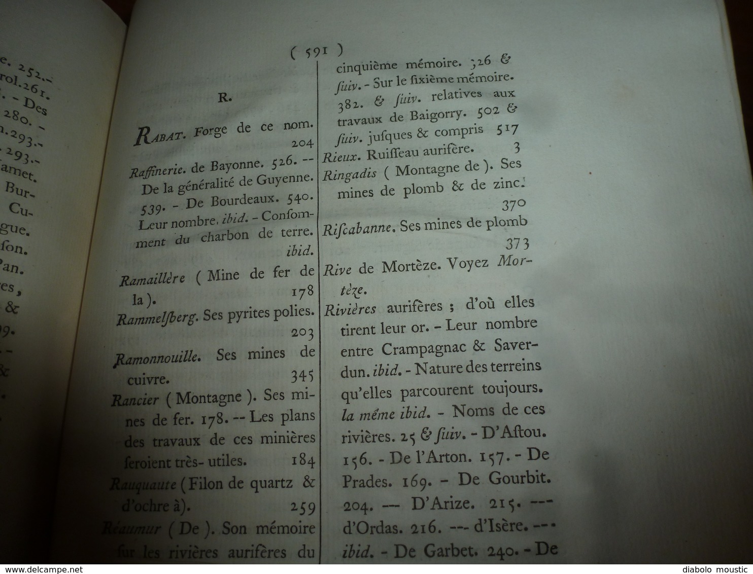 1786 Gîte Minerai des Forges & Salines des Pyrénées Observ. Fer de Mazé & Mines Sardes en Poitou, par Baron De Dietrich