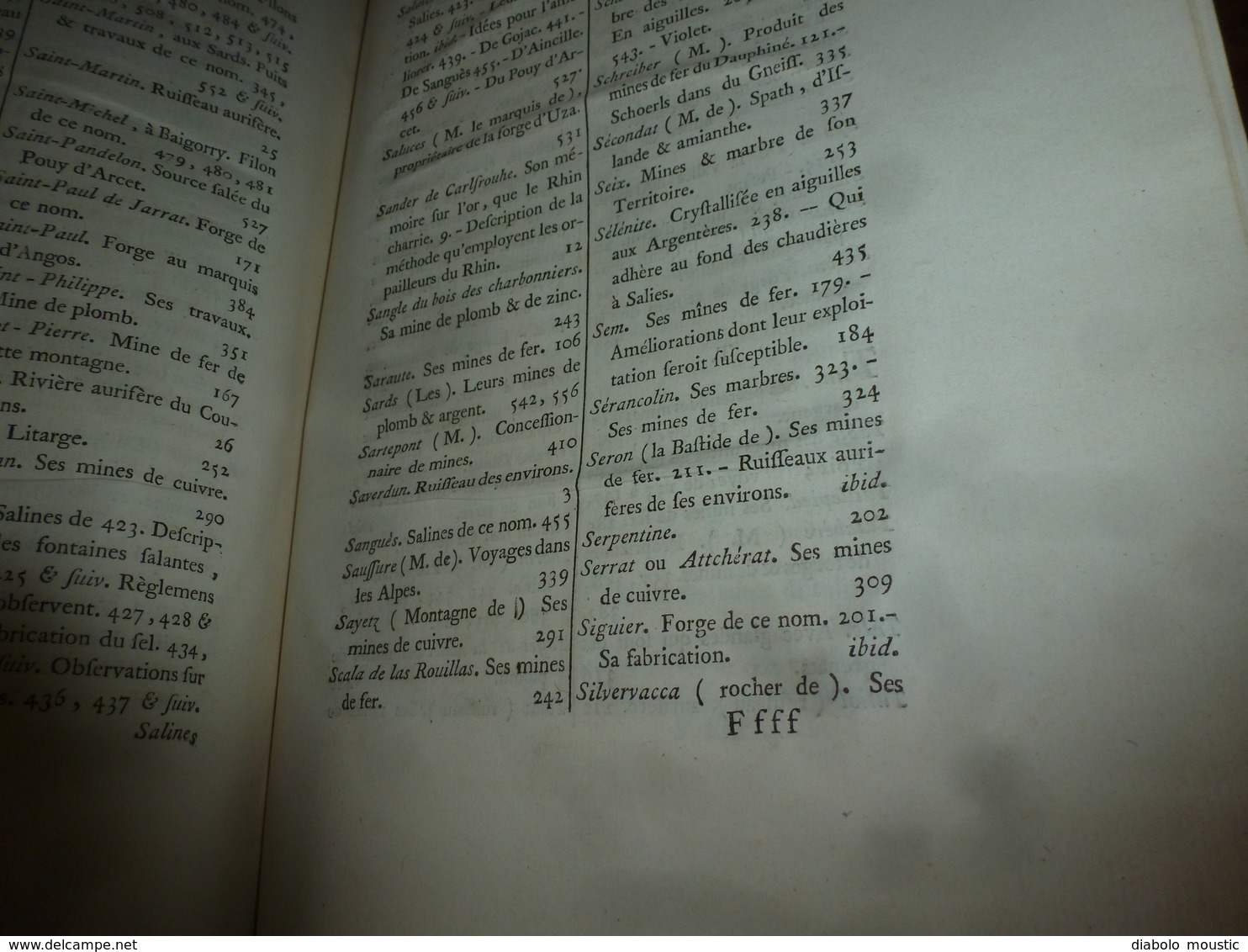 1786 Gîte Minerai des Forges & Salines des Pyrénées Observ. Fer de Mazé & Mines Sardes en Poitou, par Baron De Dietrich