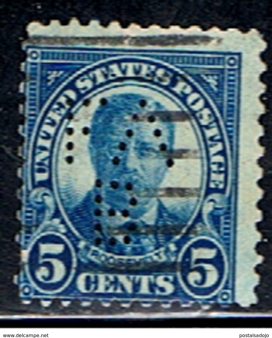 US 1720 // YVERT 232B  (PERFORÉ / PERFIN FAB) // 1922-25 - Perforados