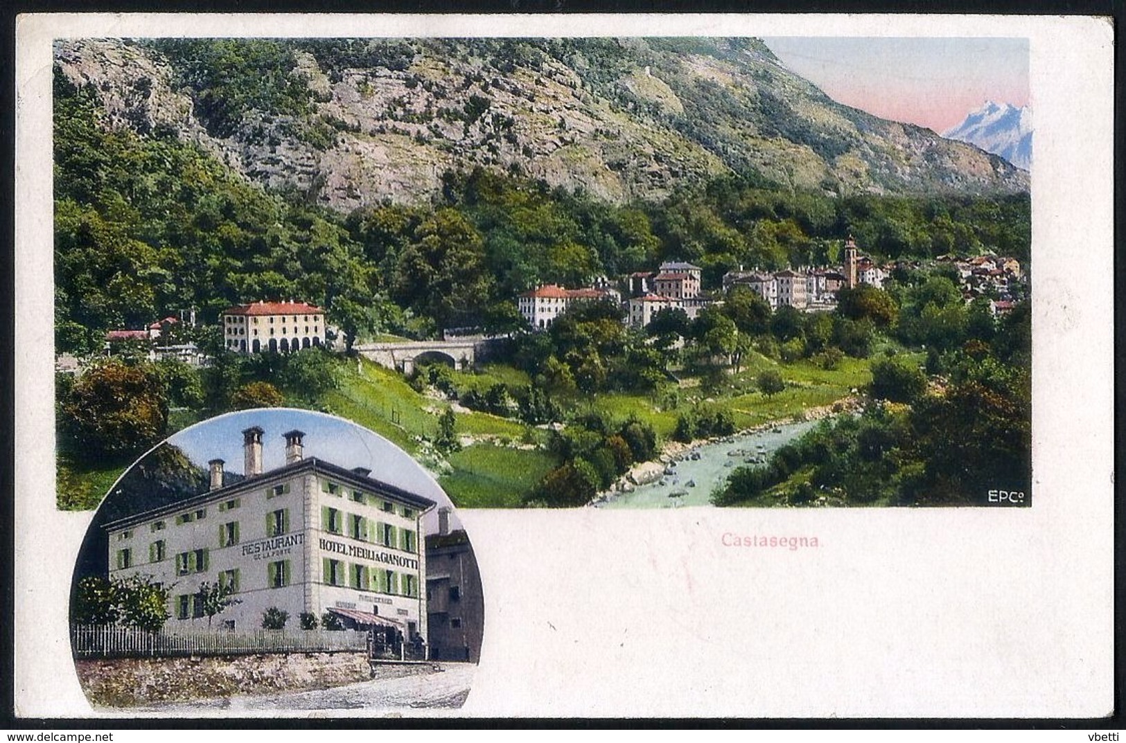 Switzerland - Graubünden Canton: Castasegna, Panorama  1927 - St. Anton