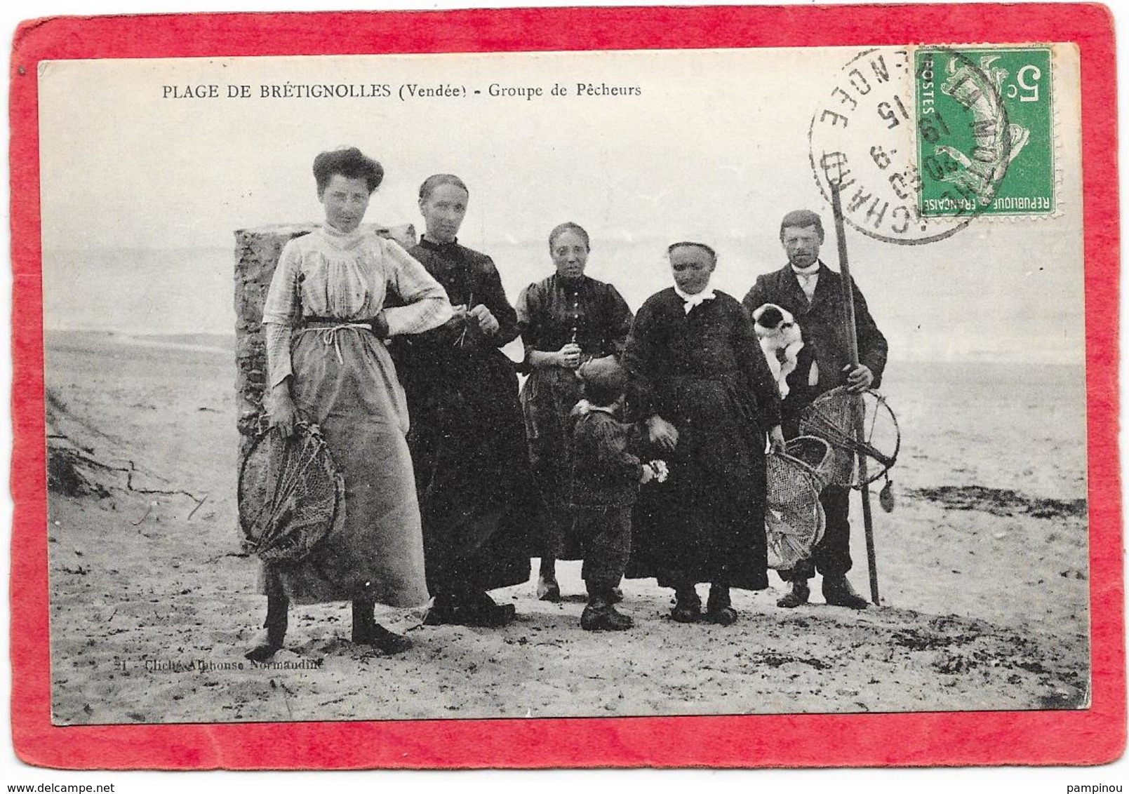 85 BRETIGNOLLES - Plage - Groupe De Pécheurs - Bretignolles Sur Mer