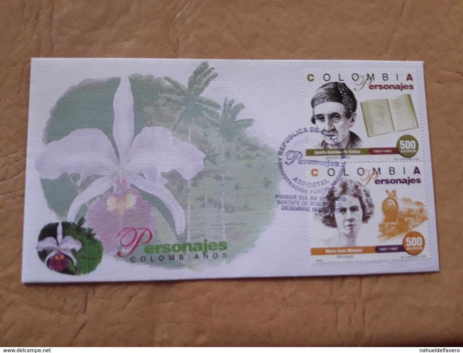 Colombia Fdc Caractères Colombiens 1997 - Colombia