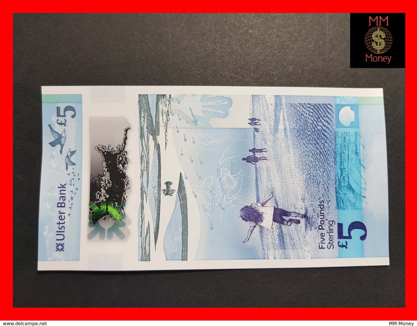 Northern Ireland  "Ulster Bank"  5 £ 12.4.2018  Polymer P. New  343    UNC - 5 Pond