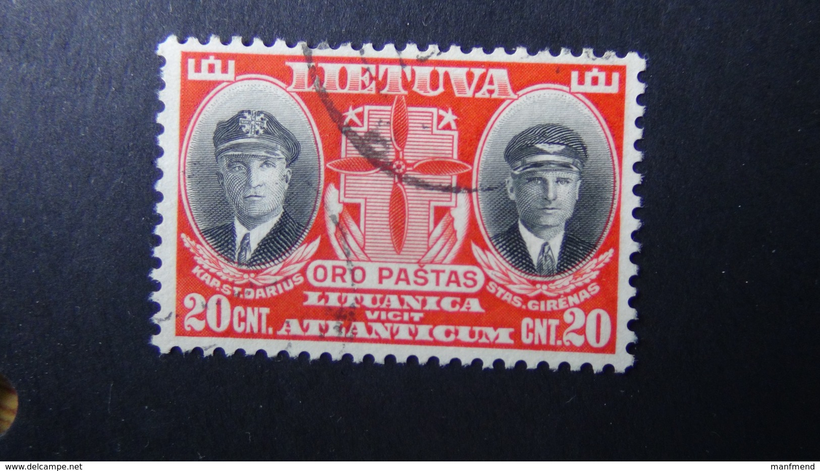 Lithuania - 1934 - Mi:LT 385, Sn:LT C79, Yt:LT PA84 O - Look Scan - Litauen