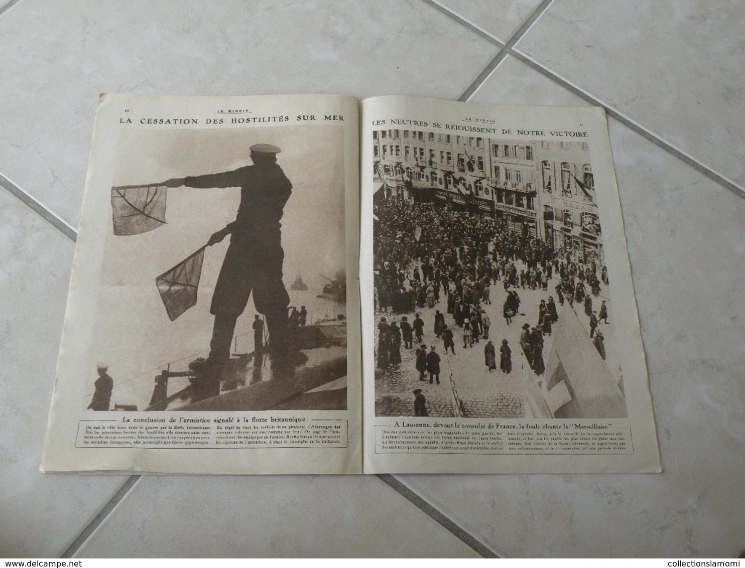 Le Miroir-la Guerre 1914-1918 (N°262) 1.12.1918 (Titres sur photos) Les infos sur la vie des soldats et civiles