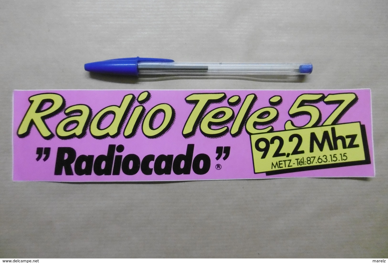 Autocollant - Médias RADIO TELE 57 "RADIOCADO" 92.2 Mhz METZ - Autocollants