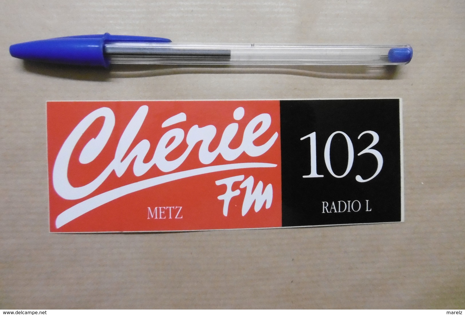 Autocollant - Médias RADIO " Chérie FM " METZ 103 RADIO L - Autocollants