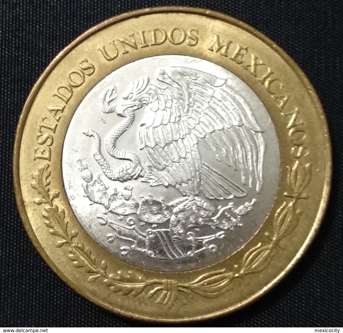 MEXICO 2006 $100 DURANGO BIMETALLIC Silver Core Original Shine See Image, Bargain Priced - Messico