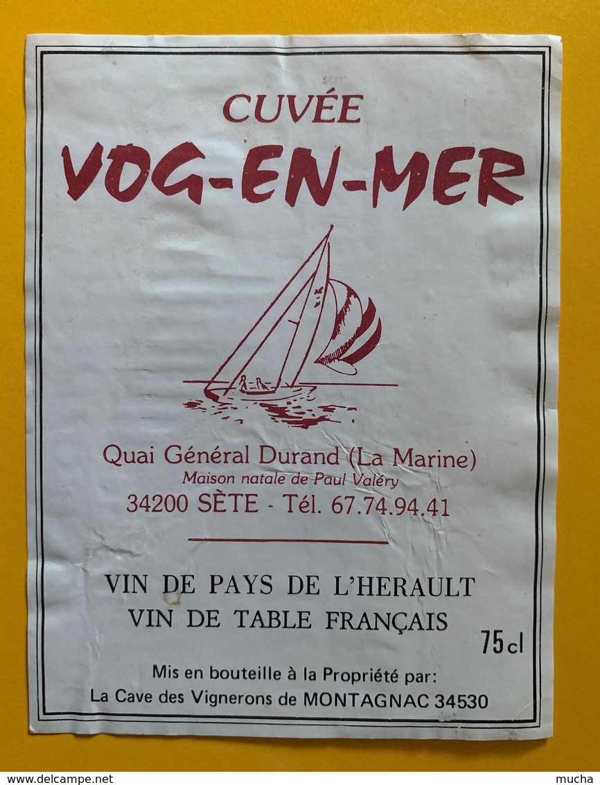 11356 - Cuvée Vog-En-Mer Sète Vin D EPAys De L'Hérault - Art