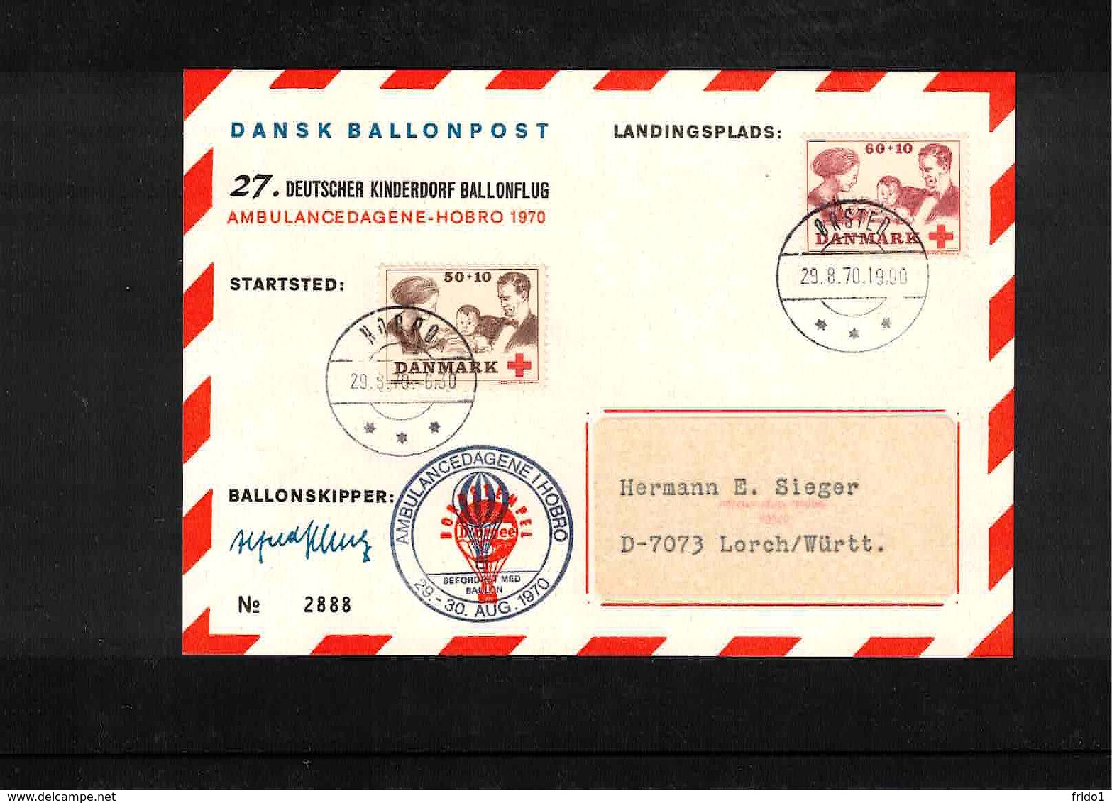 Germany / Deutschland 1970 27. Deutscher Kinderdorf Ballonflug - Briefe U. Dokumente