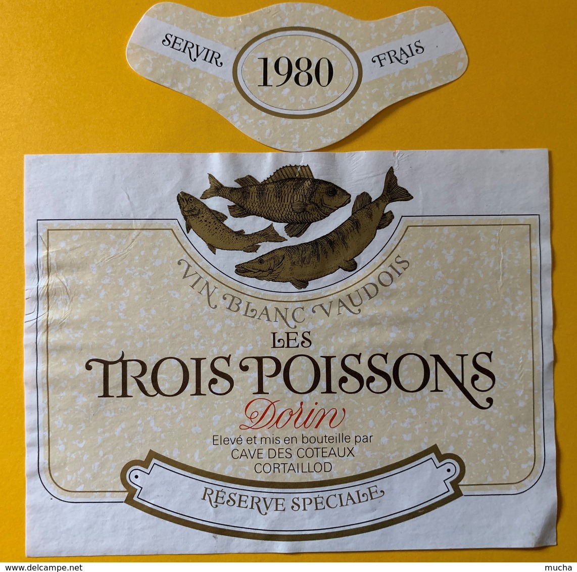 11363 - Les Trois Poissons Dorin 1980  Suisse - Fische