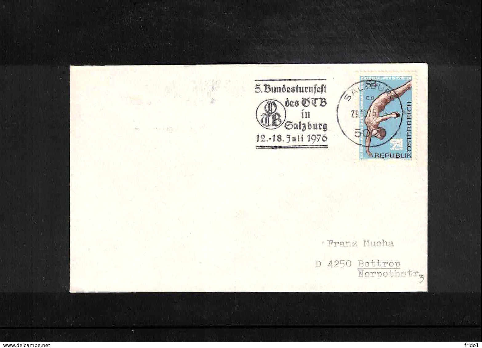 Austria / Oesterreich 1976 Gymnastics - Turnfest Interesting Cover - Gymnastik