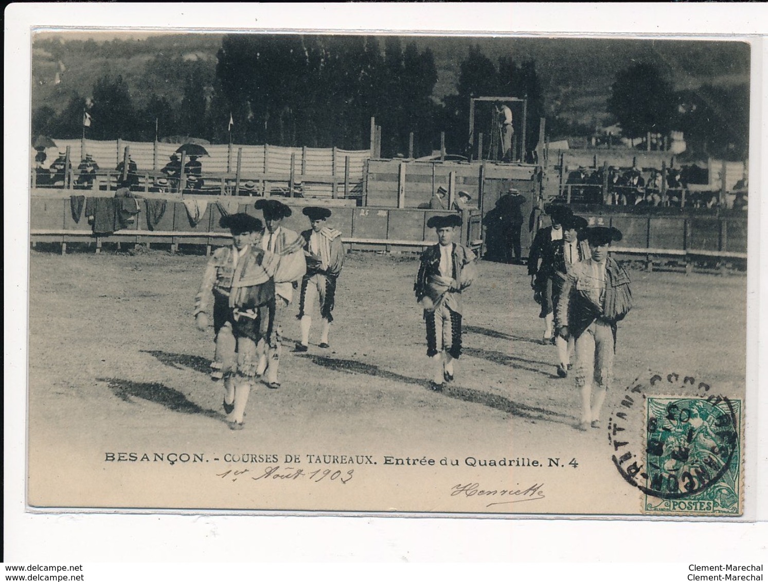 BESANCON : Courses De Taureaux, Entrée Du Quadrille - Tres Bon Etat - Besancon