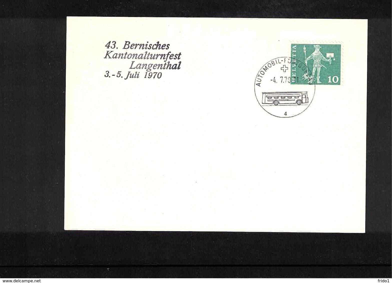 Schweiz / Switzerland 1970 Gymnastics - Turnfest Interesting Cover - Gymnastik