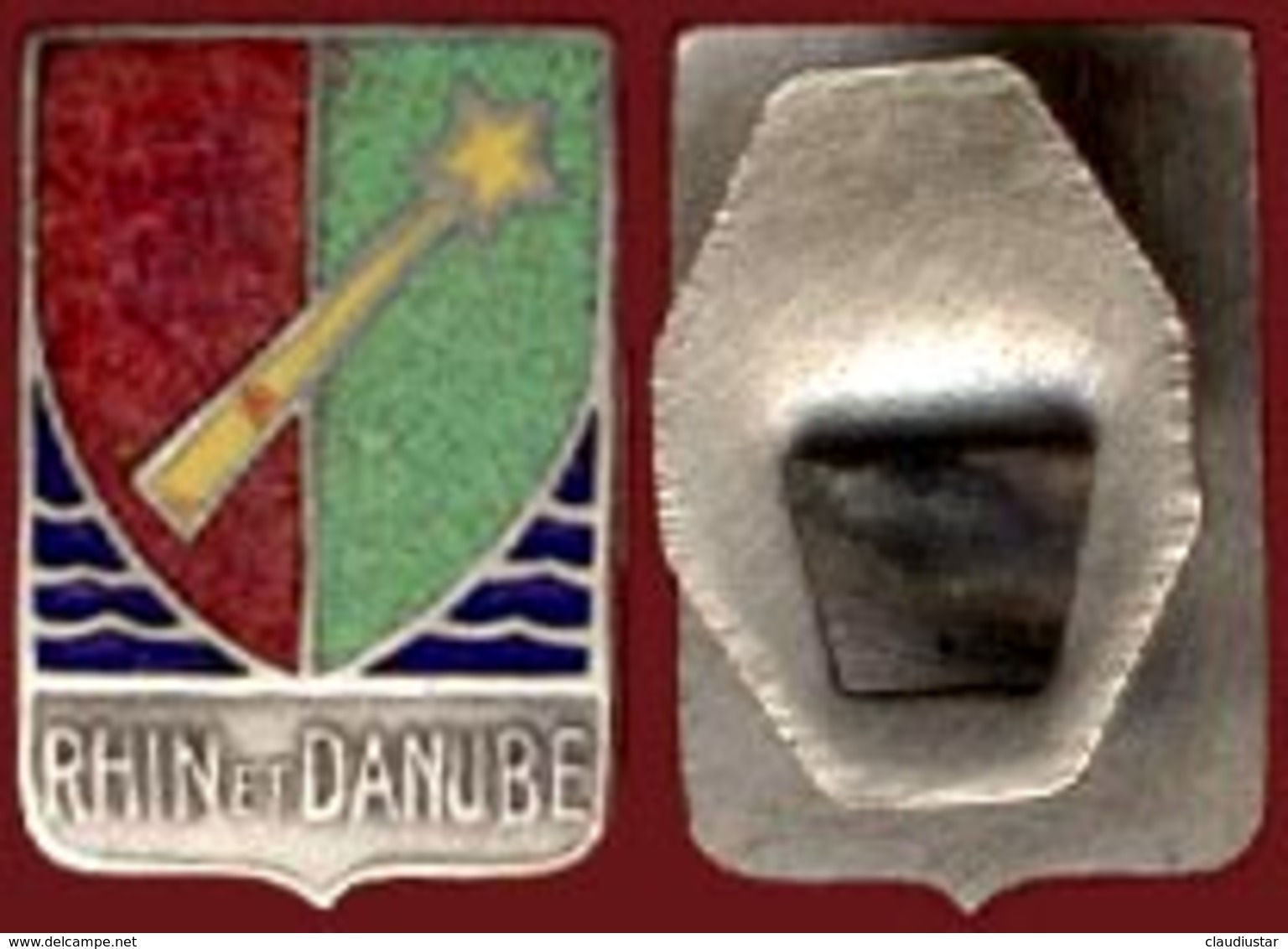 ** BOUTON  EMAILLE  RHIN  Et  DANUBE ** - Boutons De Col /de Manchettes