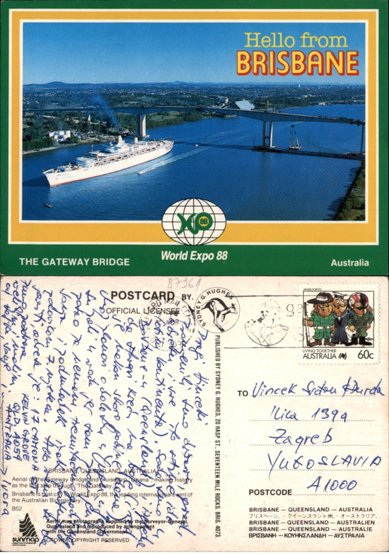 BRISBANE,AUSTRALIA POSTCARD - Brisbane