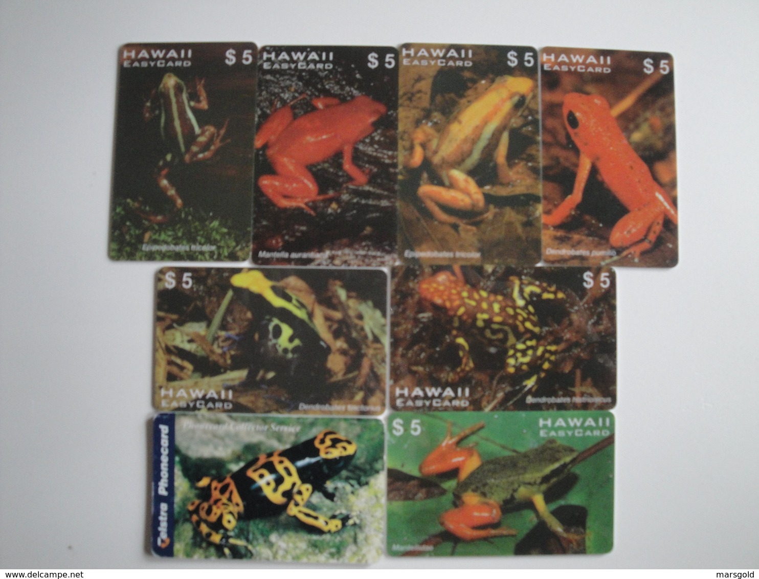 8 Difficult Phonecards With Frogs - Collezioni