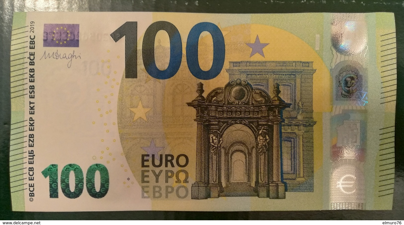 100 EURO S008B2 Italy Serie SD Ch 05 Draghi Perfect UNC - 100 Euro