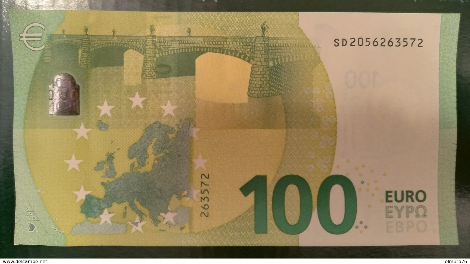 100 EURO S008B2 Italy Serie SD Ch 05 Draghi Perfect UNC - 100 Euro