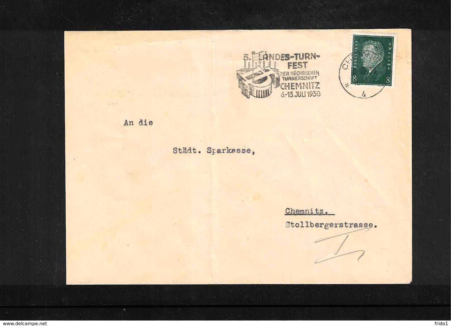 Germany / Deutschland 1930 Gymnastics - Turnfest Interesting Cover - Gymnastics