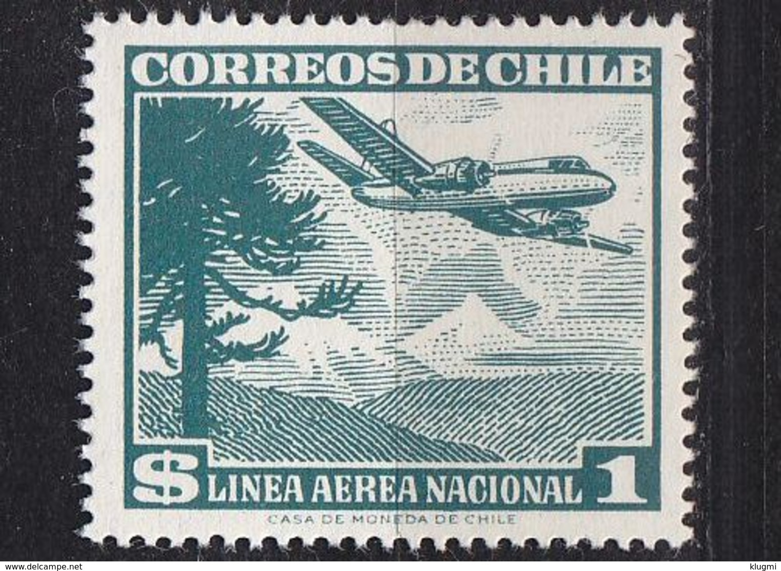 CHILE [1959] MiNr 0550 X ( **/mnh ) Flugzeuge - Chile