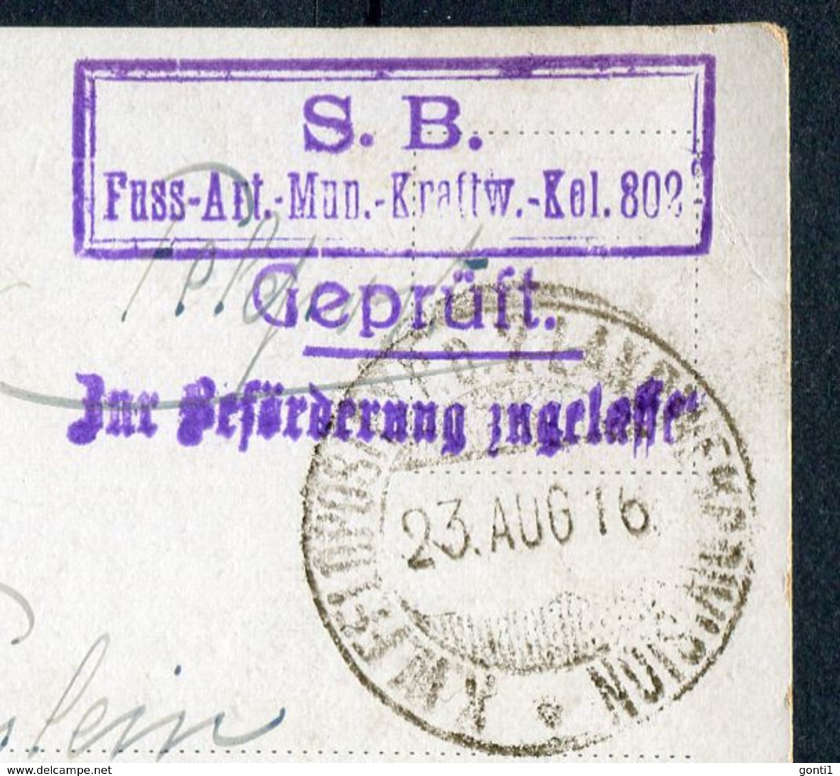 CPA Signierte Color Künstlerkarte German Empires Feldpost 1916 Feldpost IWK. " Liebesgaben"1 AK Used - Briefe U. Dokumente