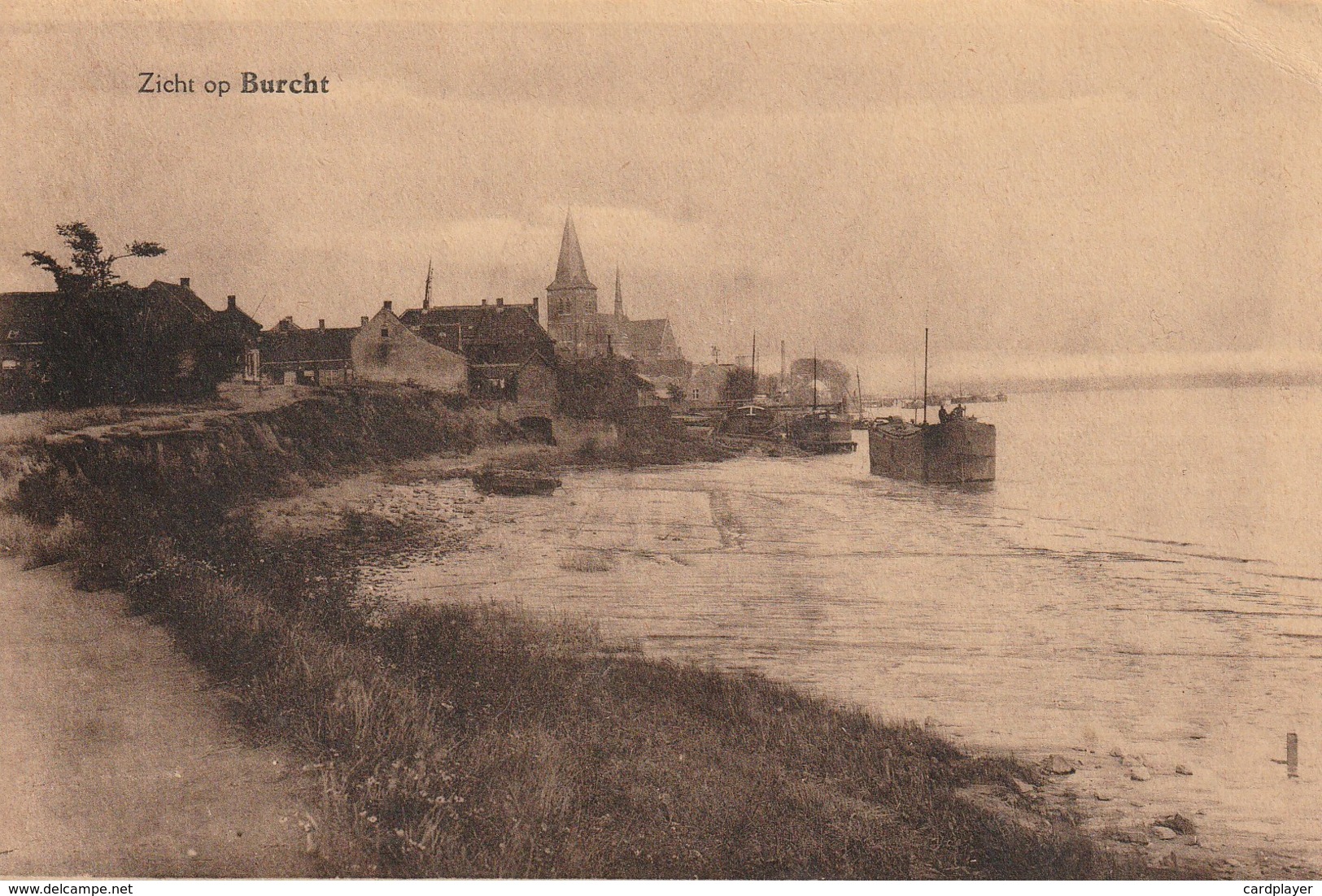 BURCHT (Zwijndrecht) - Zicht Op Burcht Met Aangemeerde Boten - Uitg.Troch - Zwijndrecht