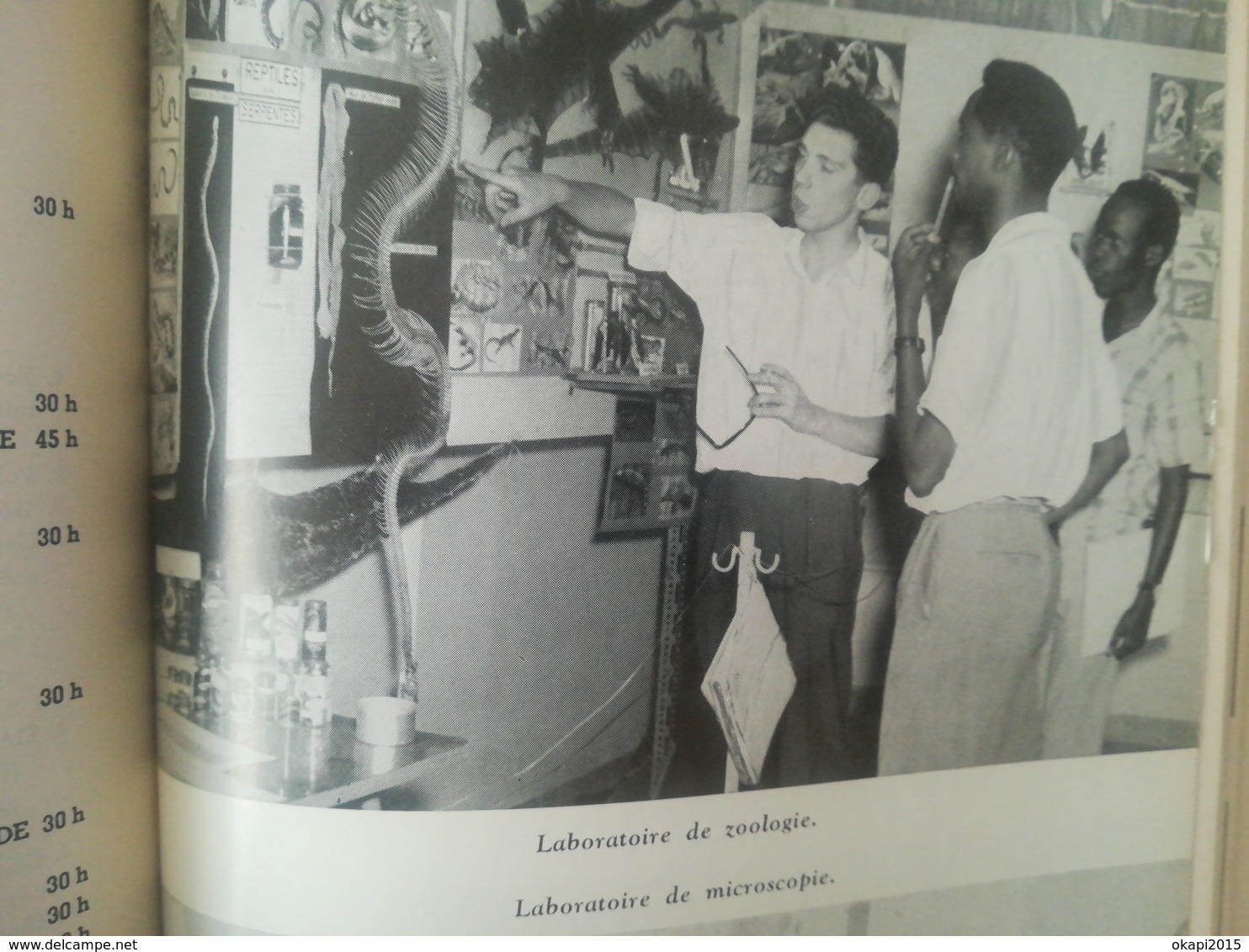 UNIVERSITÉ LOVANIUM FONDÉE PAR BELGIQUE AU CONGO BELGE COLONIE LOT 2 LIVRES PROGRAMME DE COURS + MINI- PLAN HORS - TEXTE