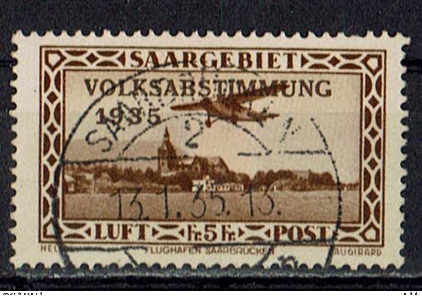 Saargebiet 1934 // Mi. 198 O - Gebruikt